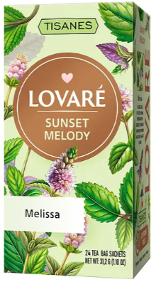 Чай Lovare Tisanes Sunset Melody з листя меліси 31.2 г (24 шт. х 1.3 г)